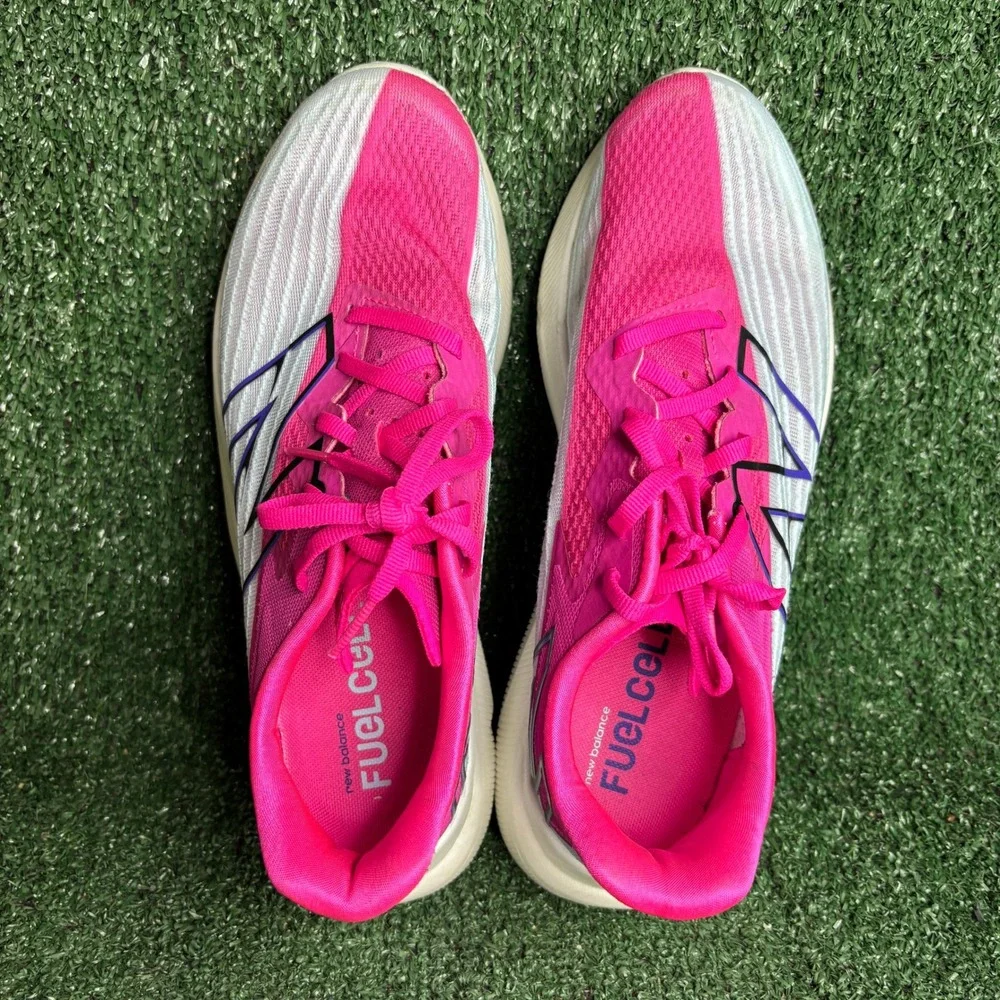 New Balance FuelCell Rebel v2 Athletic Running Shoes Pink White Womens Size 9 B